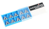 Carbide Inserts, TCGX, for Machining Aluminum, 10 Pcs/Set