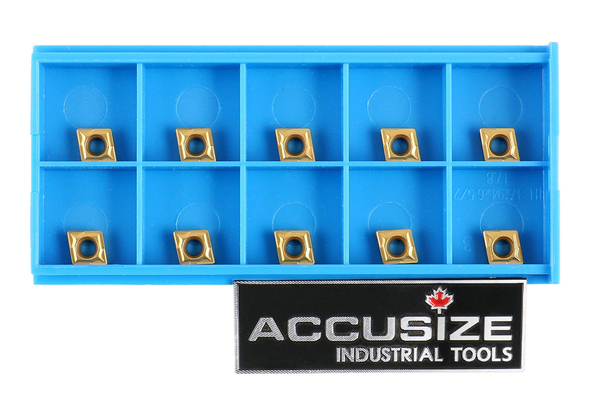 Carbide inserts, CVD Coating, CCMT, Black/Yellow, 10 ps/box