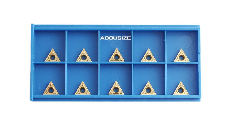 Carbide Inserts, TCMT, TiN Coated, 10 PCS/SET