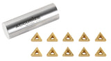 Carbide Inserts, TCMT, TiN Coated, 10 PCS/SET