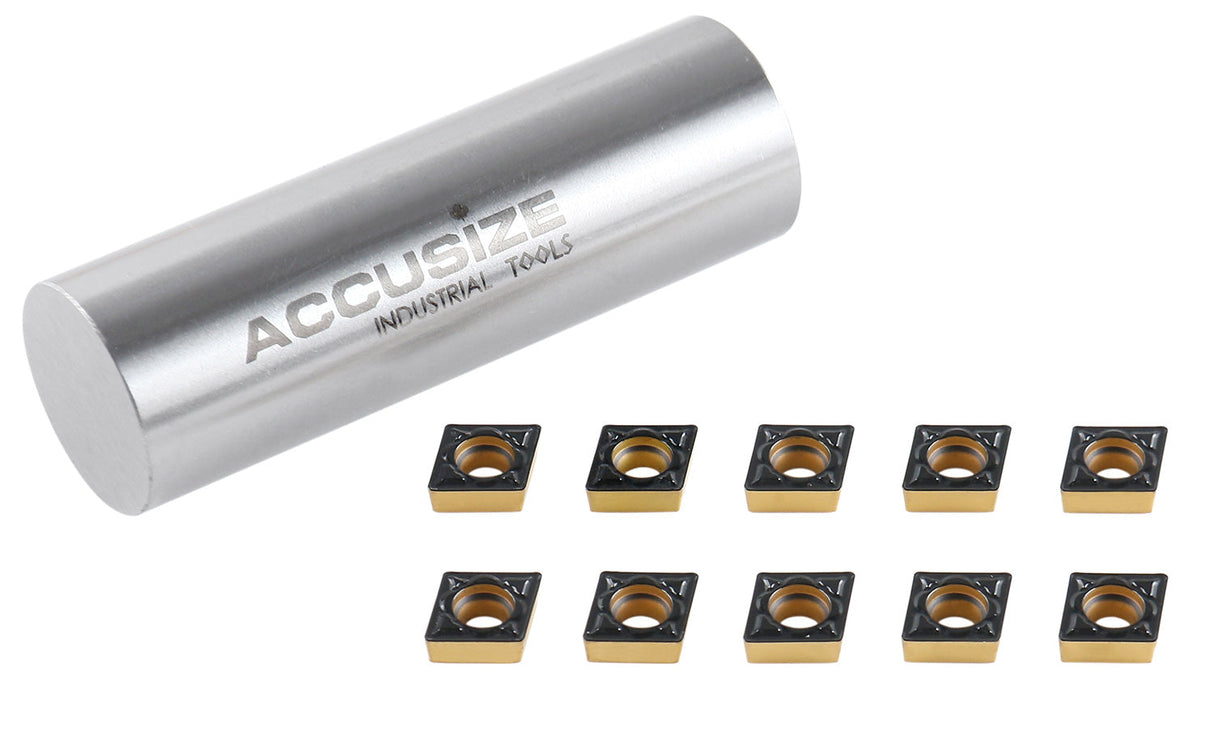 Carbide inserts, CVD Coating, CCMT, Black/Yellow, 10 ps/box