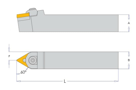 MTENN Toolholders with TNMG Carbide Inserts