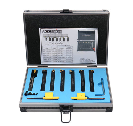 7 Pieces/Set, Indexable Carbide Turning Tools