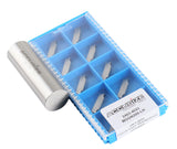 Double End Cut-Off Carbide Inserts for Cutting Aluminum, 10pcs/set