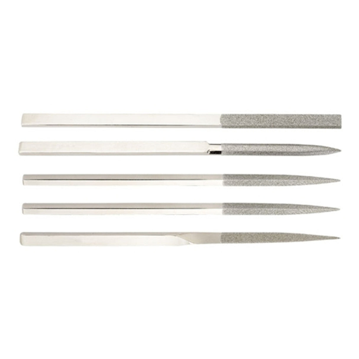 Gesswein® 100 Grit 5 piece set of Heavy-Duty Diamond Hand Files