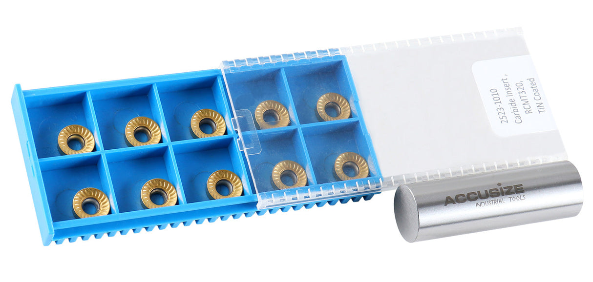 RCMT430, Carbide Inserts, TiN Coated, 10 Pcs/Set, #6123-1010