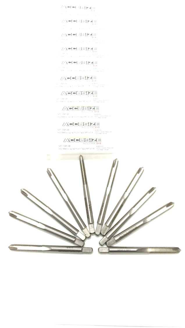 HSS Metric Spiral Flute Point Point Taps