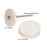 Soft Felt Wheels - For High Finish (Pkg. of 12)