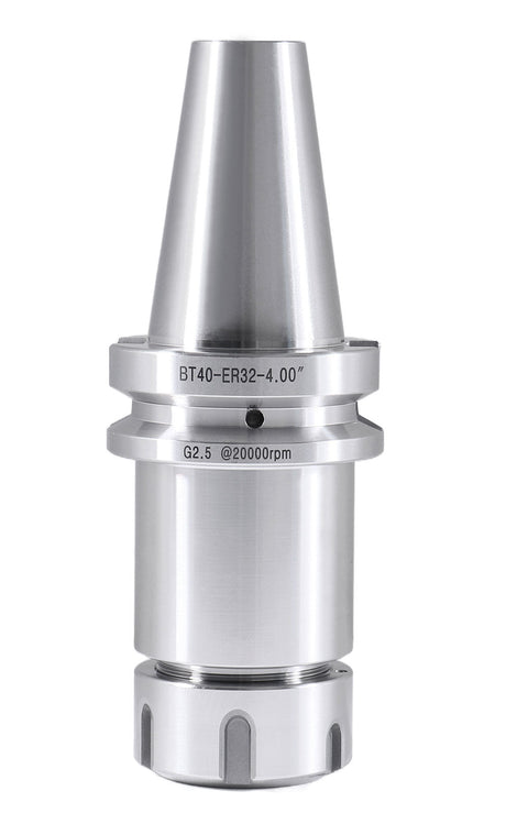 Premium V-Flange  CAT40 and BT40 to ER Style Collet Chucks, Balanced to 20,000 RPM at G2.5