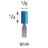 Blue Mounted Stones - "W" Style 1/8" Shank (Pkg. of 24)