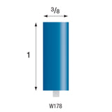 Blue Mounted Stones - "W" Style 1/8" Shank (Pkg. of 24)