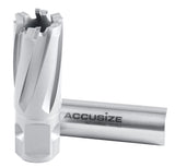 Carbide Tipped Annular Cutter with One-Touch Shank CBN Ground, ANSI Standard, Cutting Depth: 1" or 2"