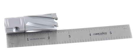 Carbide Tipped Annular Cutter with One-Touch Shank CBN Ground, ANSI Standard, Cutting Depth: 1" or 2"