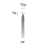 White Polishing Points, 3/32" Shank (Pkg. of 24)