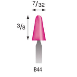 Pink Mounted Stones - Style "B" - 1/8" Shank (Pkg. of 24)