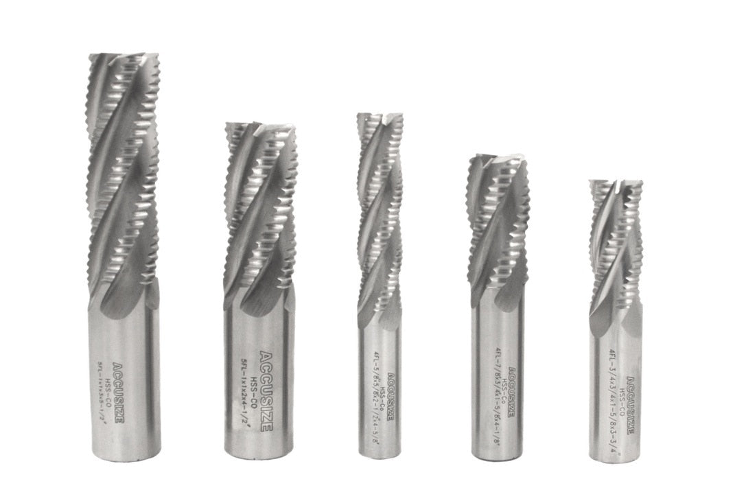 M42-8% Cobalt Roughing End Mills, Standard Tooth