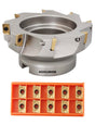 5" x 1-1/2" 90 Deg. Square Shoulder Indexable Face Mill w/ 18 APKT1604 Inserts, #4508-0022B+0056-1604