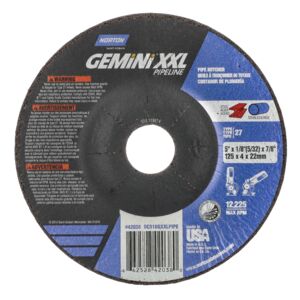 Gemini XXL Pipeline Grinding & Cutting Wheel (5 x 1/8 x 7/8")