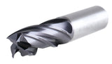 Cobalt 4 Flute End Mills, M42 (HSS+8% Cobalt) TiAlN Coating