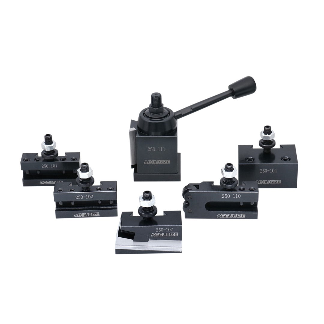 Quick Change Tool Post Sets (USA STYLE), Wedge Type (6 Piece/Sets)