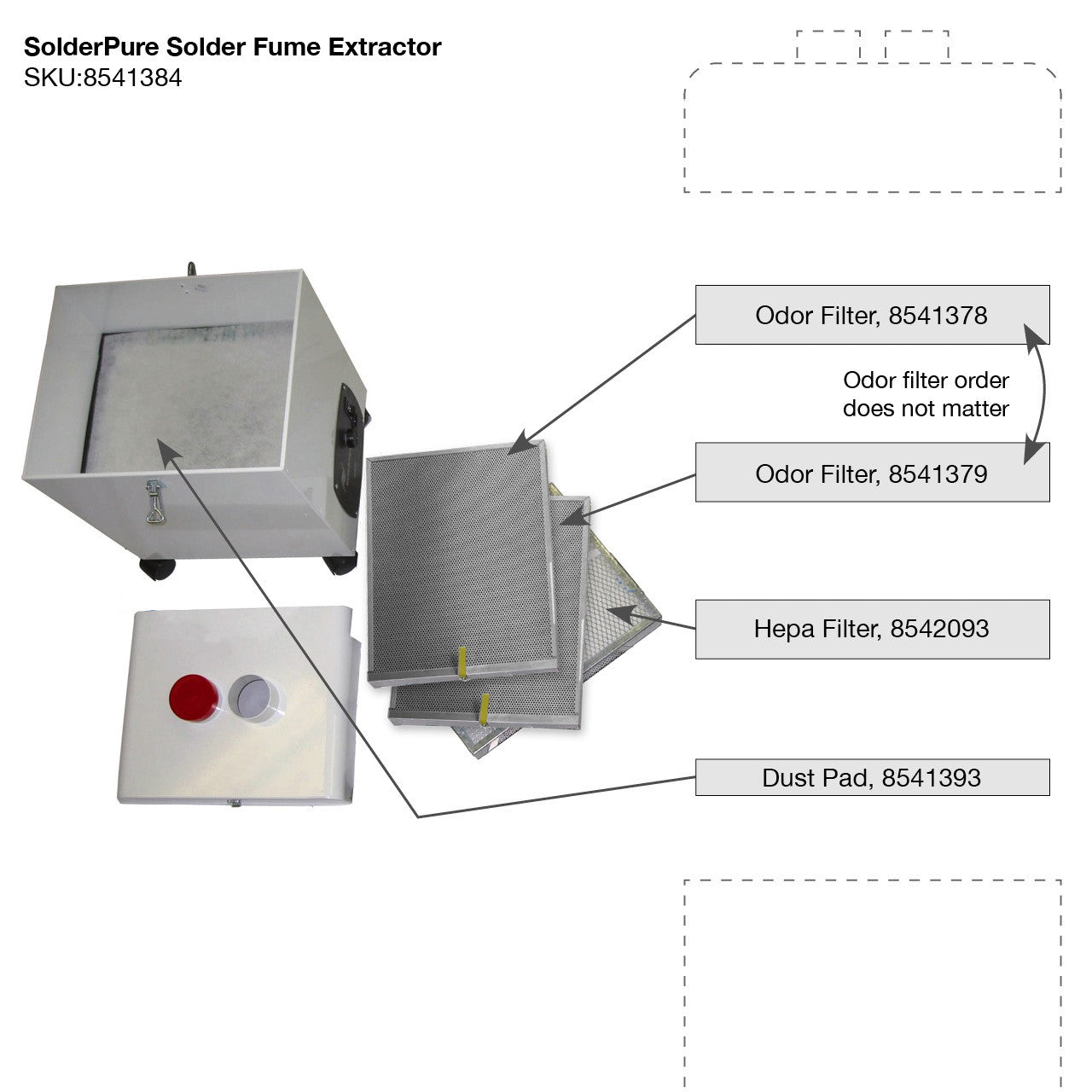 Quatro SolderPure Solder Fume & Particulate Extractor