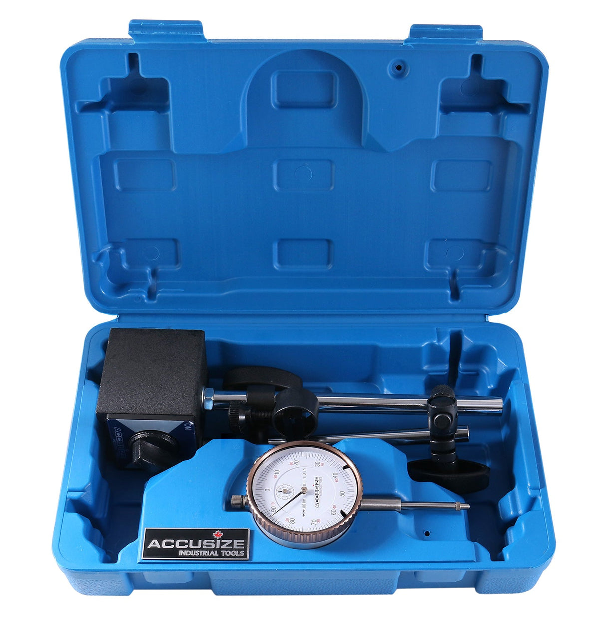 EG00-1038, Measuring Tools Set, 1"X0.001" Dial Indicator & a 60kgs Magnetic Base with Fine Adjustment