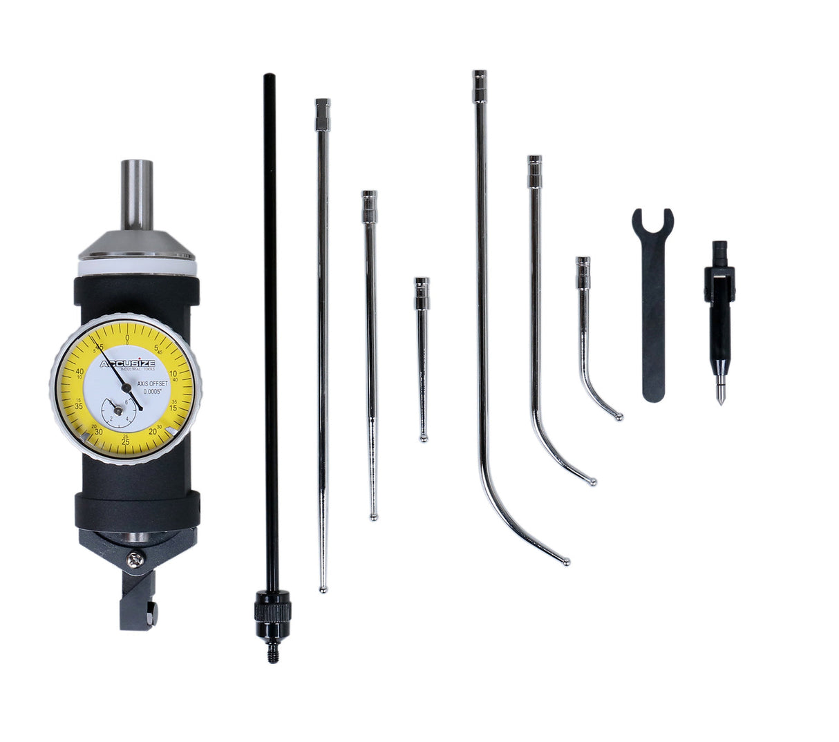 CO-AX Indicators, White and Yellow Face, mm and inch