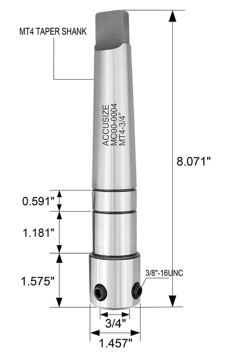 Weldon Shank for Drill-Use Annular Cutter on Drill Press or Milling Machine