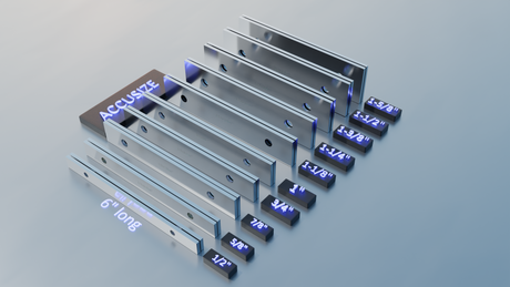 EG10-1400, 1/8" Thickness 10-Pair Precision Parallel Set, 6" Length in Box